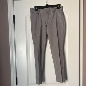 Banana Republic Factory Sloan Fit Black/White Chevron Ankle Pant